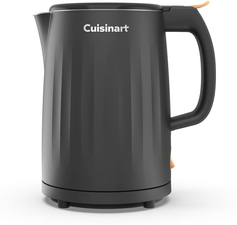 Cuisinart غلاية كهربائية ساخنة بسعة 1 لتر من سوهو، غلاية شاي مع داخلية من الفولاذ المقاوم للصدأ، تشغيل بلمسة واحدة لغلي الماء للشاي، الكاكاو الساخن، أو الشوفان الفوري، CK-10BK، أسود - Image 1